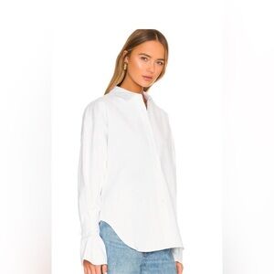 Good American Tabbed Poplin Shirt Size 1/2 NWOT